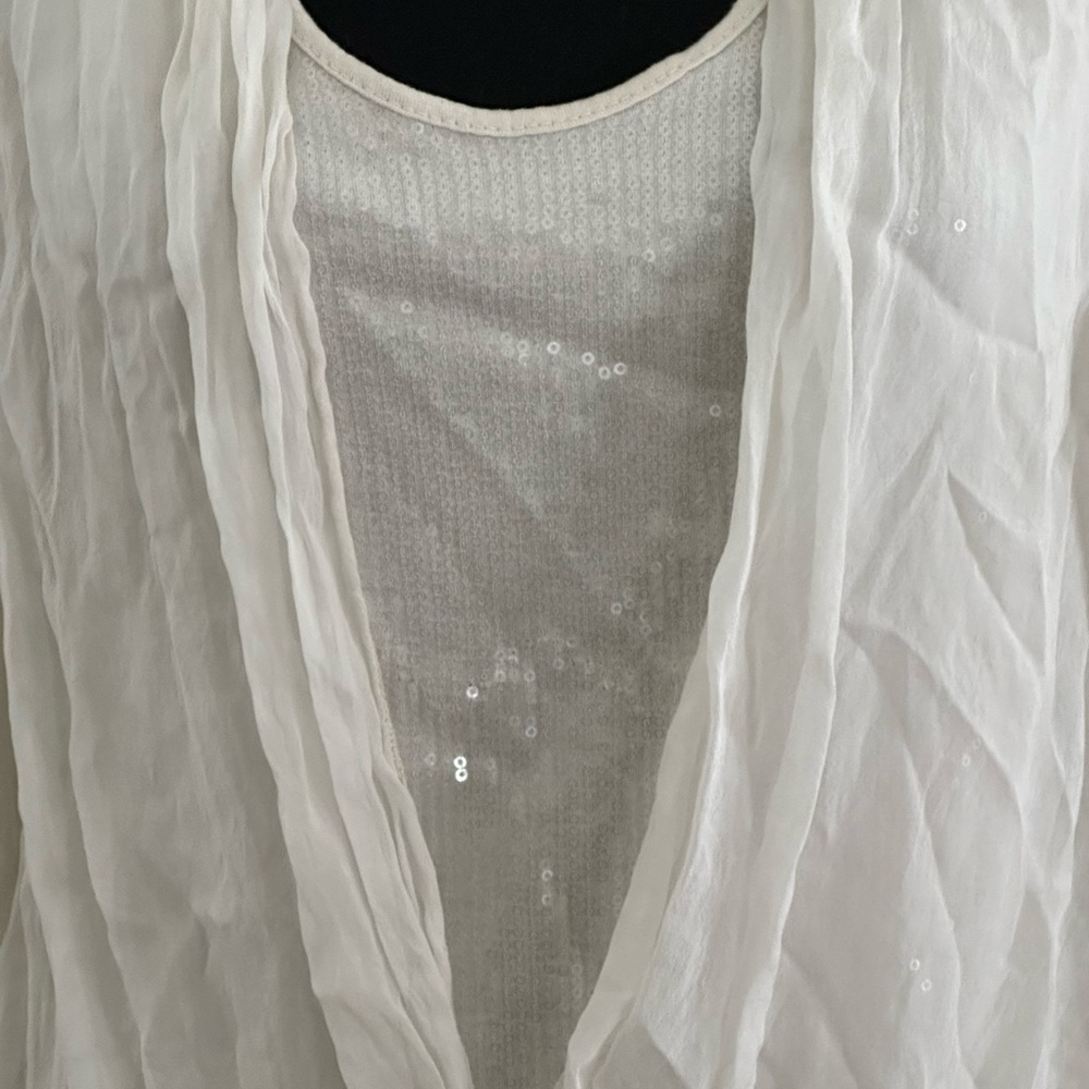 Carla Conti Cream Sequin Blouse - Picture 6 of 15